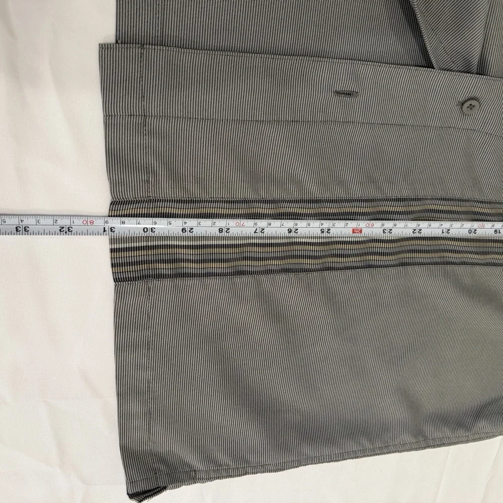 Haggar Mens Gray Button Up Shirt Mend L Collared Short Sleeve Dress - Picture 8 of 16